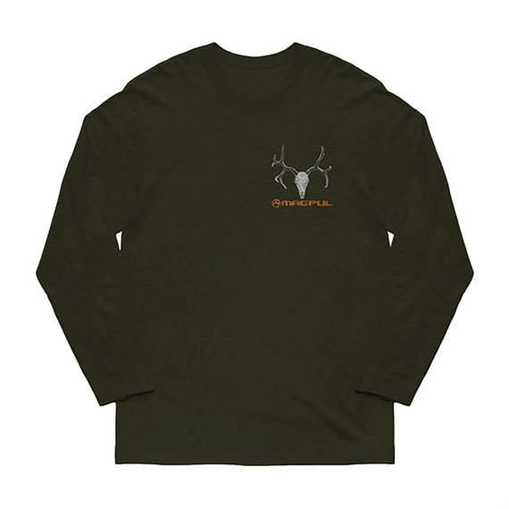 Magpul MULEY Cotton Long Sleeve T-Shirt, Olive Drab, Small - 840815134473 