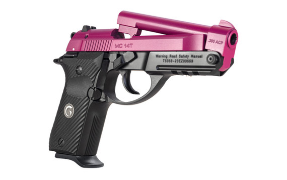 European American Armory MC14T Tip Up, .380 ACP, 3.81" Barrel, 13 Rds, Pink/Black - 741566906039 