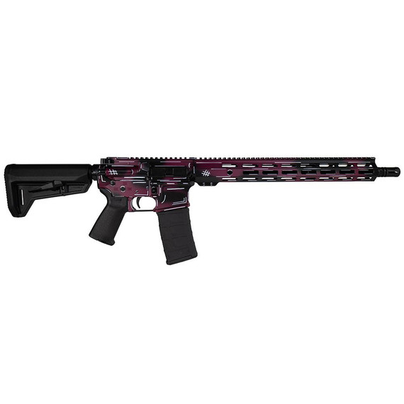 Shark Coast Tactical Anime- Black Cherry, 5.56MM, 16.00" Barrel, 10 Rds, Black Cherry Finish 
