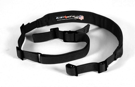 Blue Force Gear Vickers Padded 2-Point Sling, Acetal Hardware, Black - 874520015246 