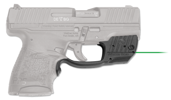 Crimson Trace LG-482G Laserguard, Green Laser, Fits Walther PPS M2, Black Polymer - 610242007233 