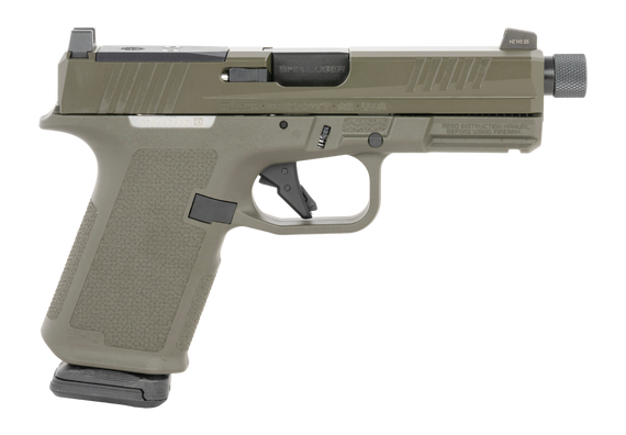 Ruger RXM, 9MM, 4.00" Threaded Barrel, 15 Rds, Olive Drab Green - 736676194407 