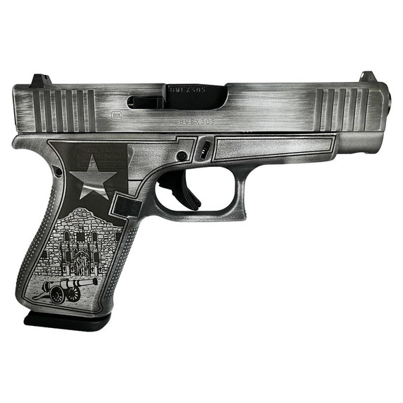 Glock G48, 9MM Luger, 4.17" Barrel, 10 Rds, Texas Silver - 688099402914 