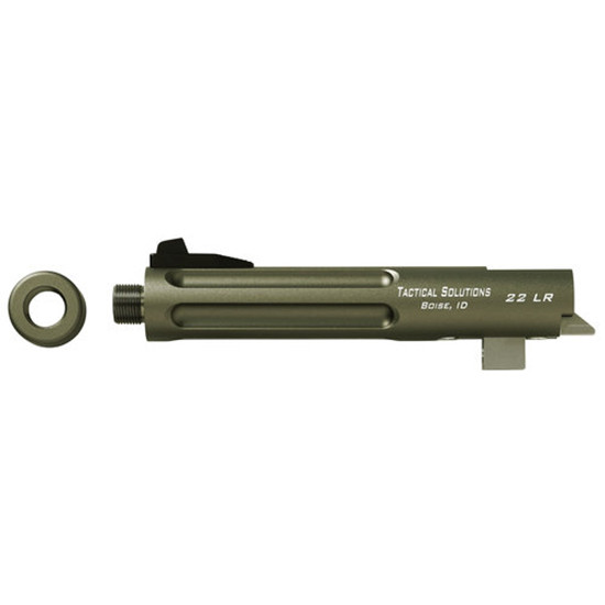 Tactical Solutions Trail-Lite Buck Mark, Matte OD Green Fluted - 879971000179 