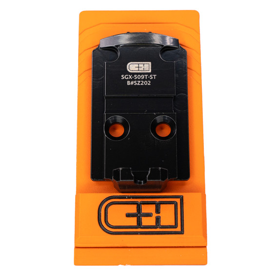 C&H Precision SGX-509T-ST, Optic Mounting Plate, Matte Black - 616943735185 