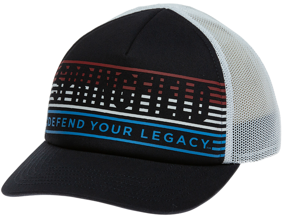 Springfield Retro 80's/90's Trucker Hat, Navy/White, Adjustable Snapback, OSFA, Structured - 706397946418 