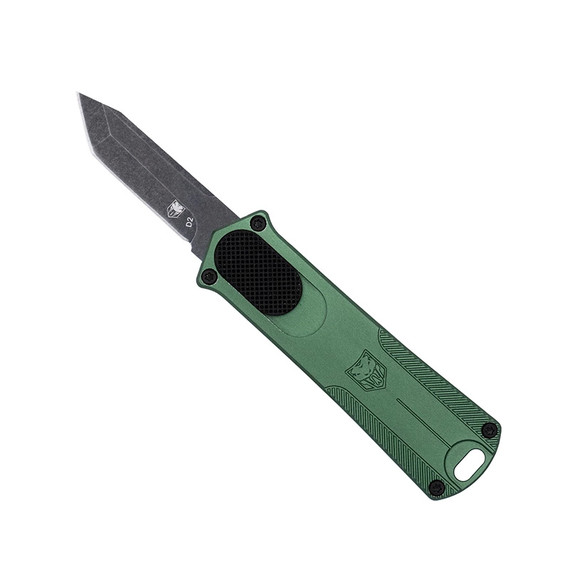 CobraTec California 952, 1.75" D2 Tanto, Aluminum Handle, Green - 099654046366 