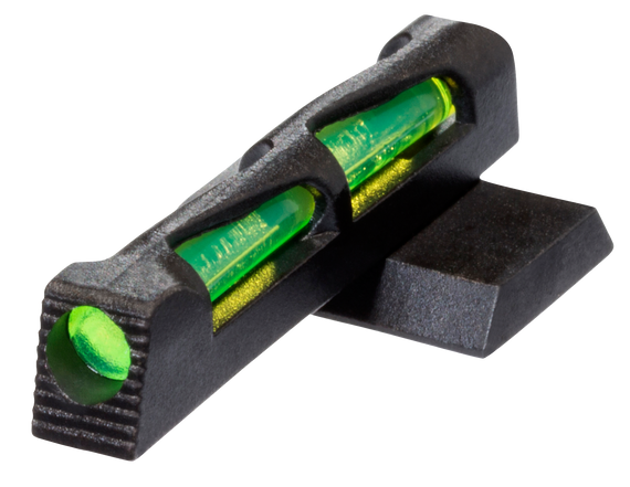 HiViz SW2014 LiteWave Front Sight, Green Fiber Optic, Steel Frame, Black - 613485588934 