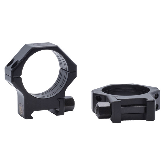 Riton Optics Contessa, 34mm Picatinny Rings, Hardened Steel, 8mm Height, Black - 850041390406 