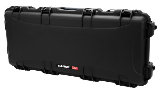 Nanuk 985AR01 AR15 Case, NK-7 Resin, Foam Padding, Wheels & Handle, Black - 666365021830 