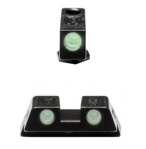 Glock Night Sight Set, 6.1mm Slim Fit, Tritium Night Vision, Steel - 764503019234 