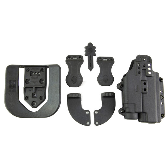 Alien Gear Holsters Photon Holster, Fits Glock 43X MOS/48/48 MOS with TLR-7 Sub, Polymer, Black - 193858755472 