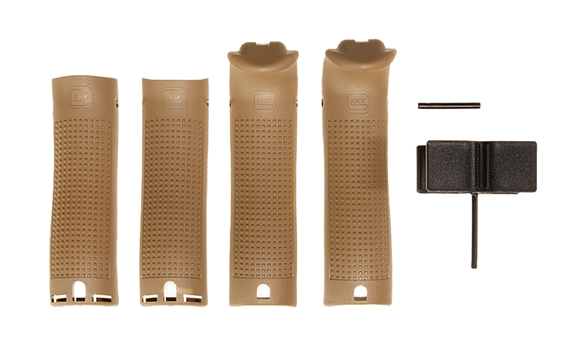 Glock 39298 Backstrap/Beavertail Set, Coyote Polymer - 764503043260 