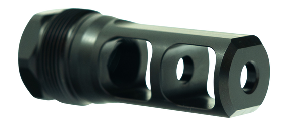 Faxon Firearms FFMDPBBRAKE01 Muzzlok SS PlanB Brake, 1/2x28, Stainless Steel, Black - 816341029606 