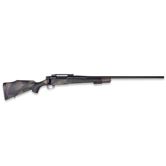 Weatherby, Vanguard Black Hills, 6.5 PRC, 24.00" Barrel, 3 Rds, Black Polymer with Green & Tan Paint - 747115459919 