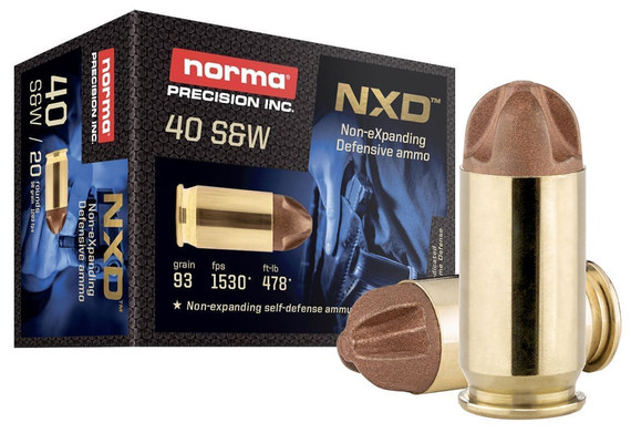 Norma, .40 S&W, 93 Gr, FRANGIBLE, 20 Rds - 810036150200 