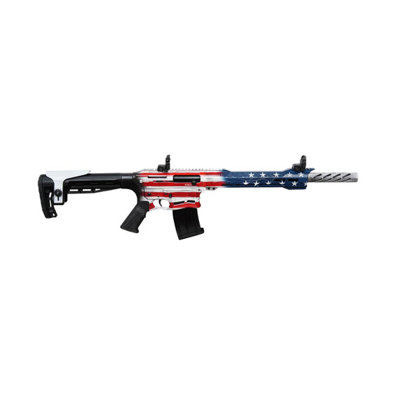 Escort, Boss 25, 12 GAUGE, 18.75" Barrel, 5 Rds, USA Flag Cerakote - 682146859317 