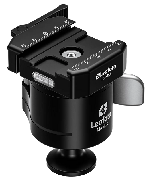 Leofoto MA-40X Ball Head, Lever-Release, Black - 6940828313231 