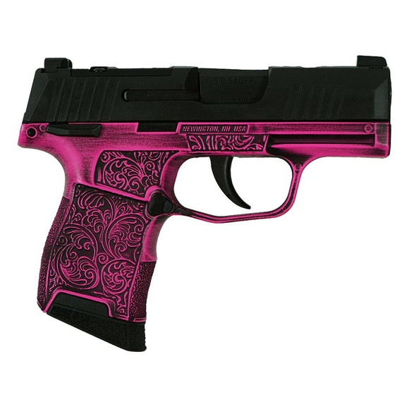 SIG Sauer P365, 9MM Luger, 3.10" Barrel, 10 Rds, Pink Filigree 