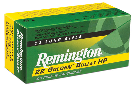 Remington Ammunition, .22 LR, 36 Gr, JHP, 500 Rds - 047700000718 