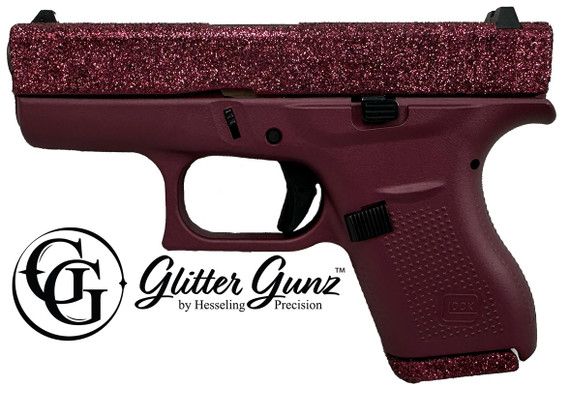 GLOCK 42, .380 ACP, 3.25" Barrel, 6 Rds, Black Cherry Glitter - 151550026677 