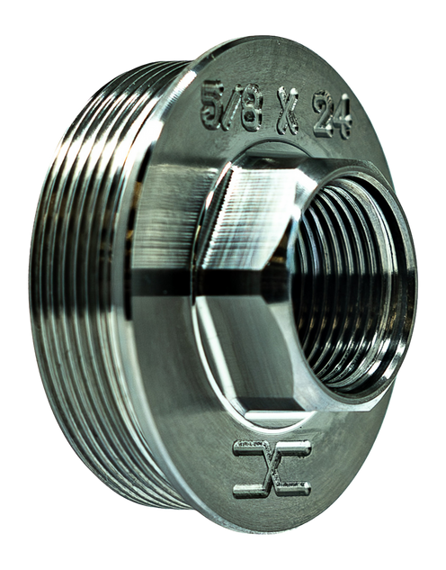 Faxon Firearms FFMDSILHUB6252402, HUB Adapter, Titanium, Silver - 816341029552 