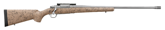 Ruger Hawkeye FTW Hunter, 300 Win Mag, 24" Barrel, 3 Rds, Matte Stainless - 736676571550 