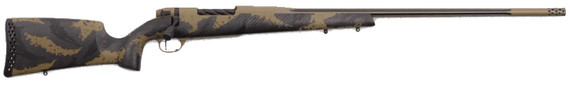 Weatherby, Mark V Apex, 300 PRC, 26.00" Barrel, 3 Rds, Coyote Tan Cerakote and Graphite Black - 747115454099 