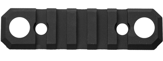 GrovTec GTSW231, 3.1 Inch 5 Slot with Push Button Bases, Keymod, Black Anodized - 811071012317 