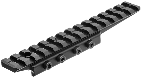 Leapers MNTDTW145 Picatinny Adapter Mount, 5.71" Rail, Matte Black Anodized Aluminum - 4717385551633 