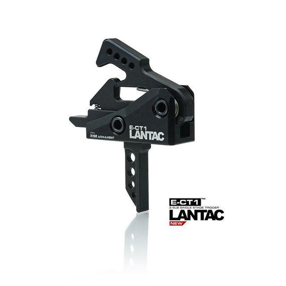 LanTac E-CT1, Single Stage Trigger, 3.5LB Pull, Anodized Black - 712038709823 