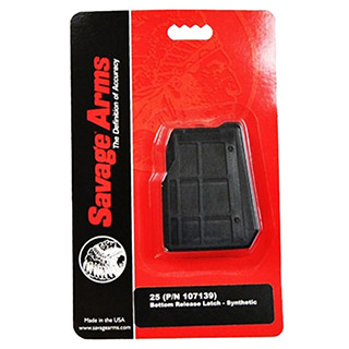Savage Arms 25 Magazine, 22 Hornet, 4 Rds, Black - 011356552228 