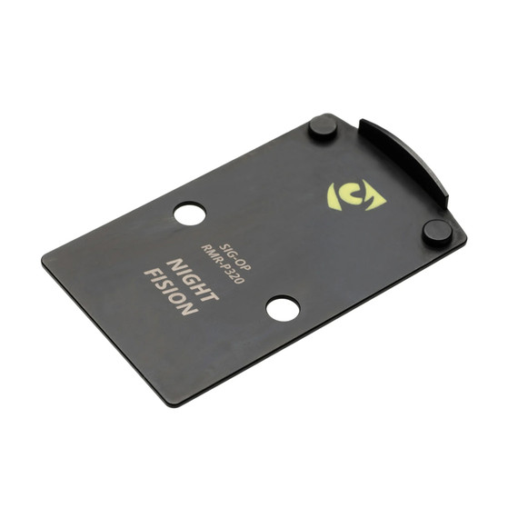 Night Fision SIG-OP-RMR-P320, Optic Plate, 17-4 Stainless Steel, Black - 810138540732 