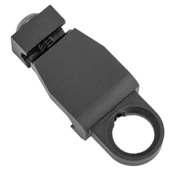 Grovtec US Inc Side Rider Sling Mount Snap Hook Loop, Low Profile, Black Anodized - 811071013499 
