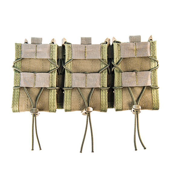 High Speed Gear TACO, Triple Mag Pouch, MOLLE Compatible, OD Green Nylon - 849954019870 