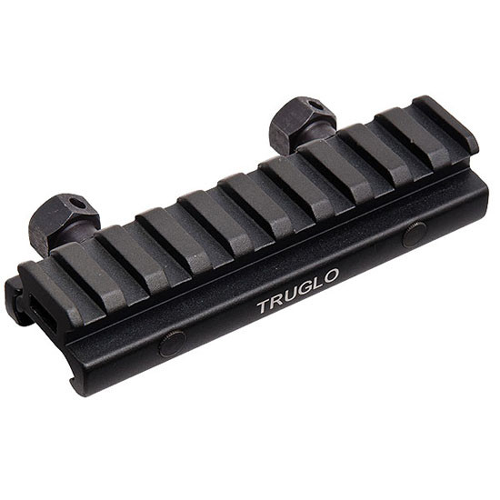 TruGlo TG TG8970B, Riser AR Mount Picatinny 1 Piece, CNC-machined Aluminum, Matte Finish, Red - 788130014349 
