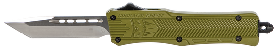 CobraTec CTK-1, 2.75" Tanto, Aluminum Handle, Green - 099654021974 