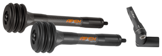 Truglo APEX TG-AG817B END GAME STABILIZER KIT, Rear Mount, Black - 788130029084 