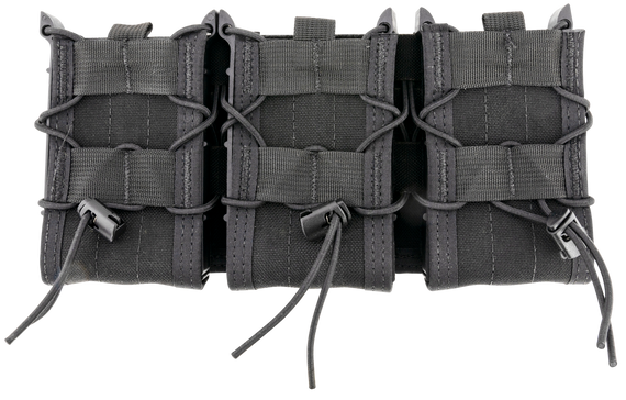 High Speed Gear TACO, Triple Mag Pouch, Black Nylon, MOLLE Compatible - 849954019849 