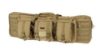ATI Tactical 42" Double Rifle Bag, Tan, 600D Polyester, Water Resistant - 819644026464 