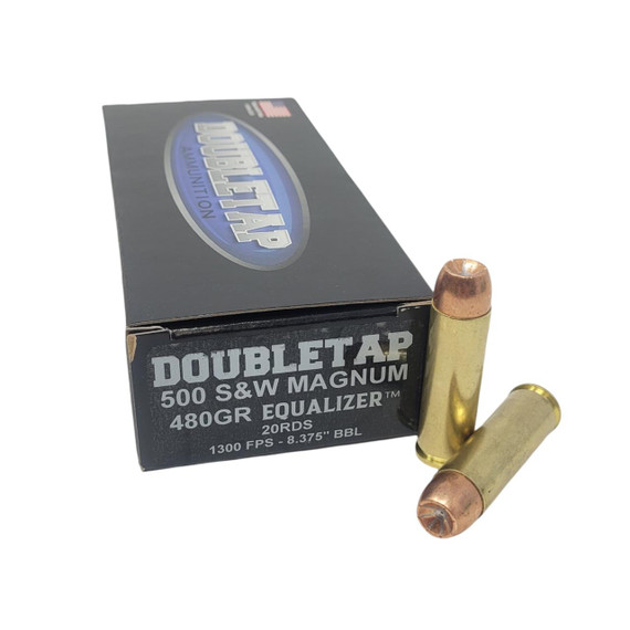 DoubleTap Ammunition, .500 S&W, 455 Gr, JHP, 20 Rds - 091037004062 