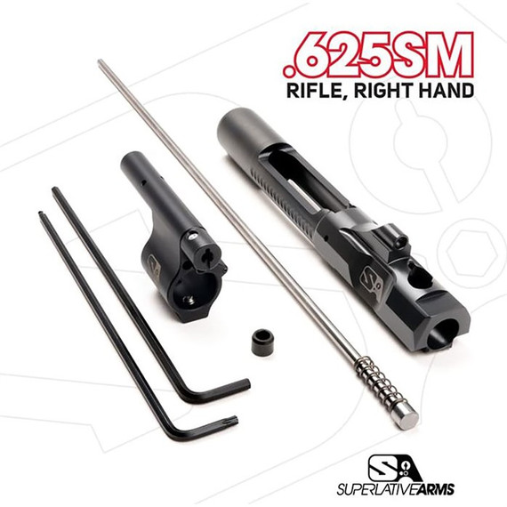 Superlative Arms SABO-PS-RFD-R625SM, Piston System, .625" Gas Block, Right Hand, Dark DLC Finish - 850011846322 