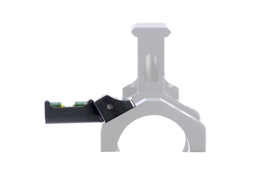 Seekins Precision X-Cap Adjustable Bubble Level, 7075 Aluminum, Black Anodized - 811452021419 