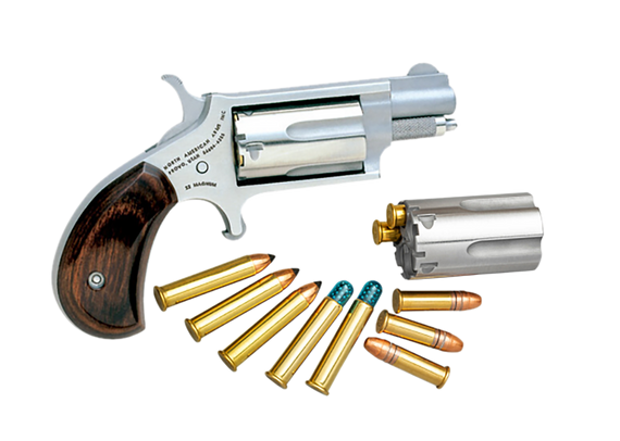 North American Arms, 22MSC, .22LR, 1.13" Barrel, 5 Rds, Stainless Steel - 744253000232 