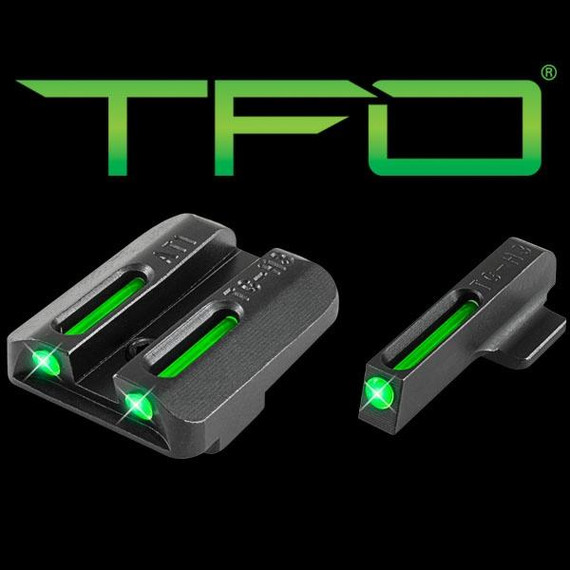 TruGlo TFO Tritium/Fiber-Optic Day/Night Sights, Green/Green - 788130021989 
