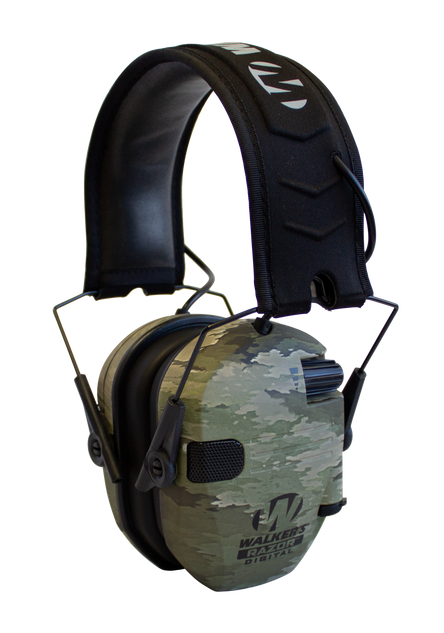 Walkers Game Ear Razor PRO Digital Electronic Muff, Polymer, ATACS-IX Camo/Black - 888151024294 