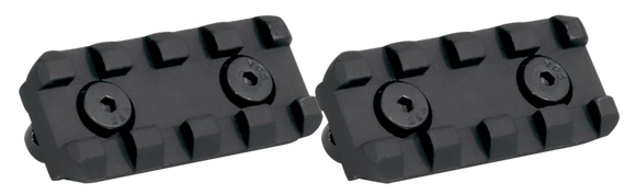 Samson KeyMod 2" Rail Kit, Black Hardcoat Anodized, Includes Two Rails, Black Anodized - 851725003933 