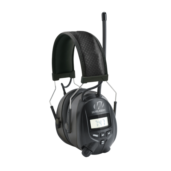 Walkers GWPRDOM, AM/FM Digital Muff, 25 dB NRR, Over the Head, Black - 888151009901 