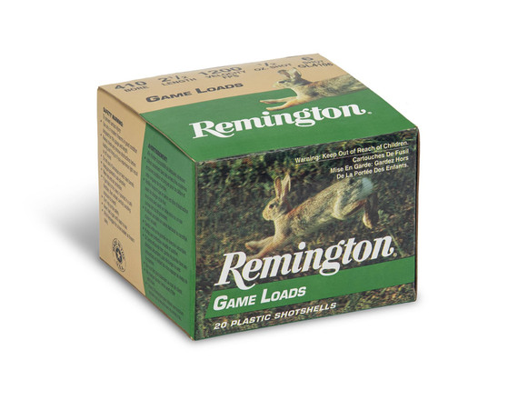 Remington Game Load, .410 Bore, #6 Shot, 20 RDs - 047700152509 