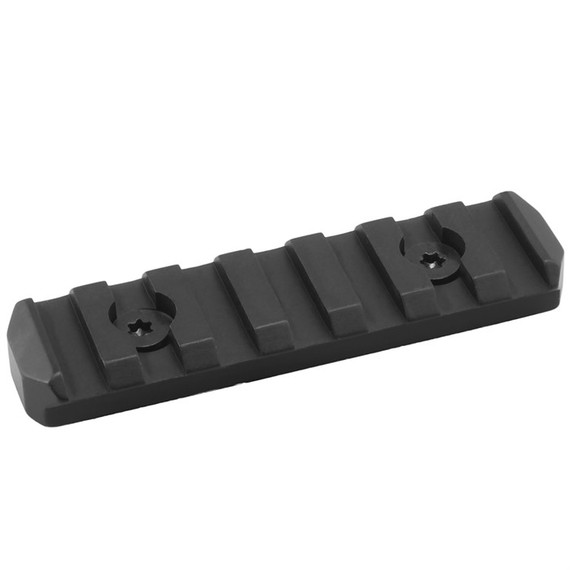 Mission First Tactical TMKMR3, Keymod Picatinny Rail Section, Aluminum, Black - 676315033974 